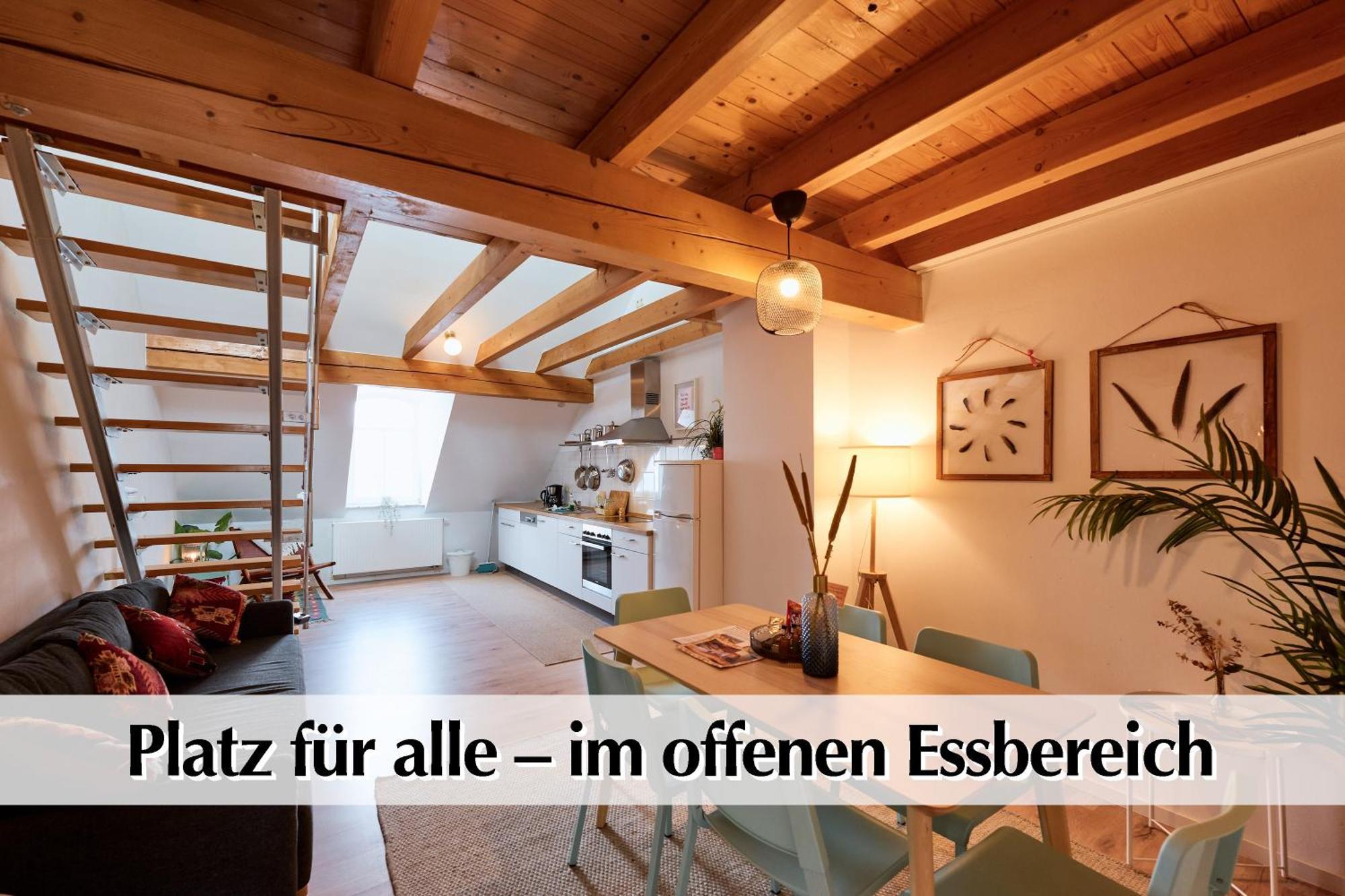Helle 72Qm Maisonette Wohnung Im Herzen Erfurts Mit Kingsize Bett, Smart-Tv, Etc Exterior photo