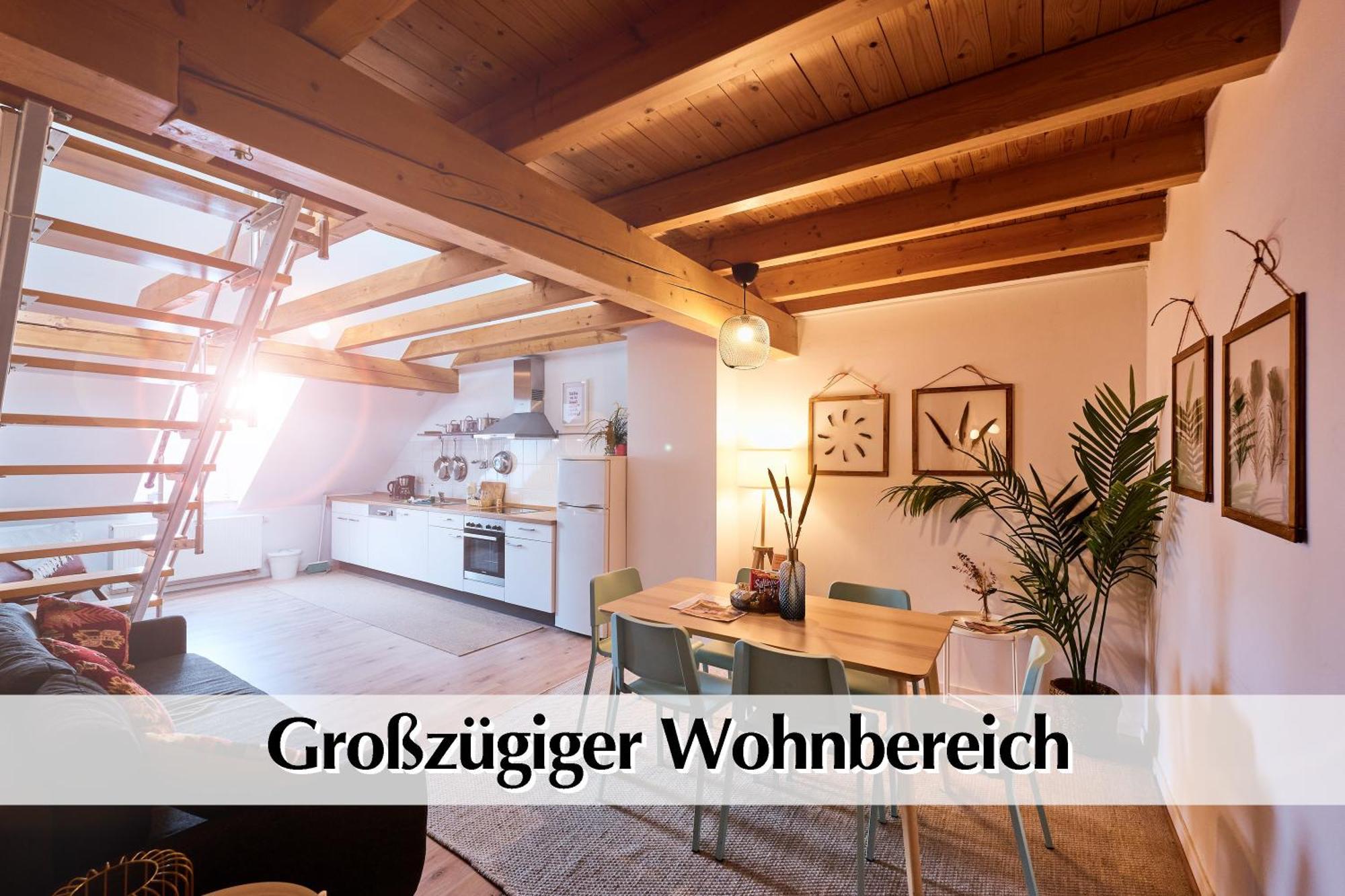 Helle 72Qm Maisonette Wohnung Im Herzen Erfurts Mit Kingsize Bett, Smart-Tv, Etc Exterior photo